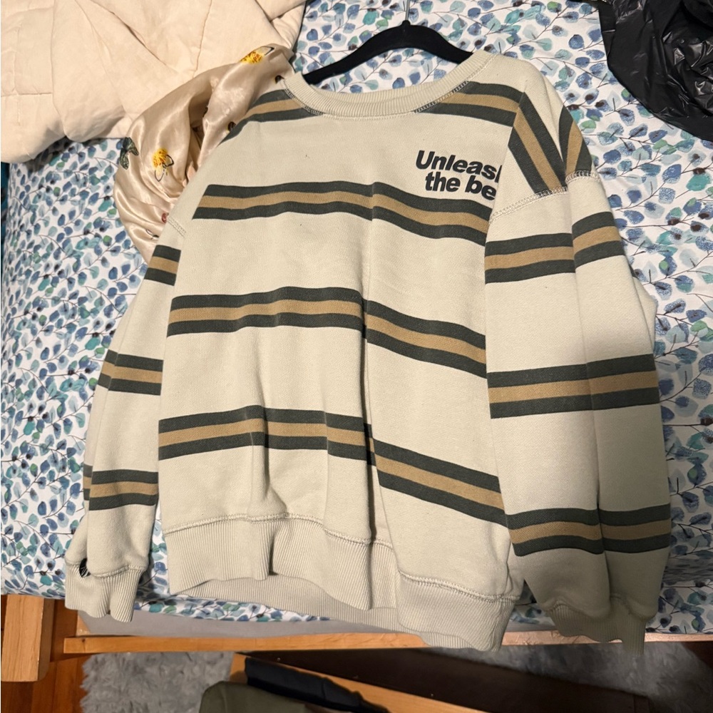 Striped Beige Sweater